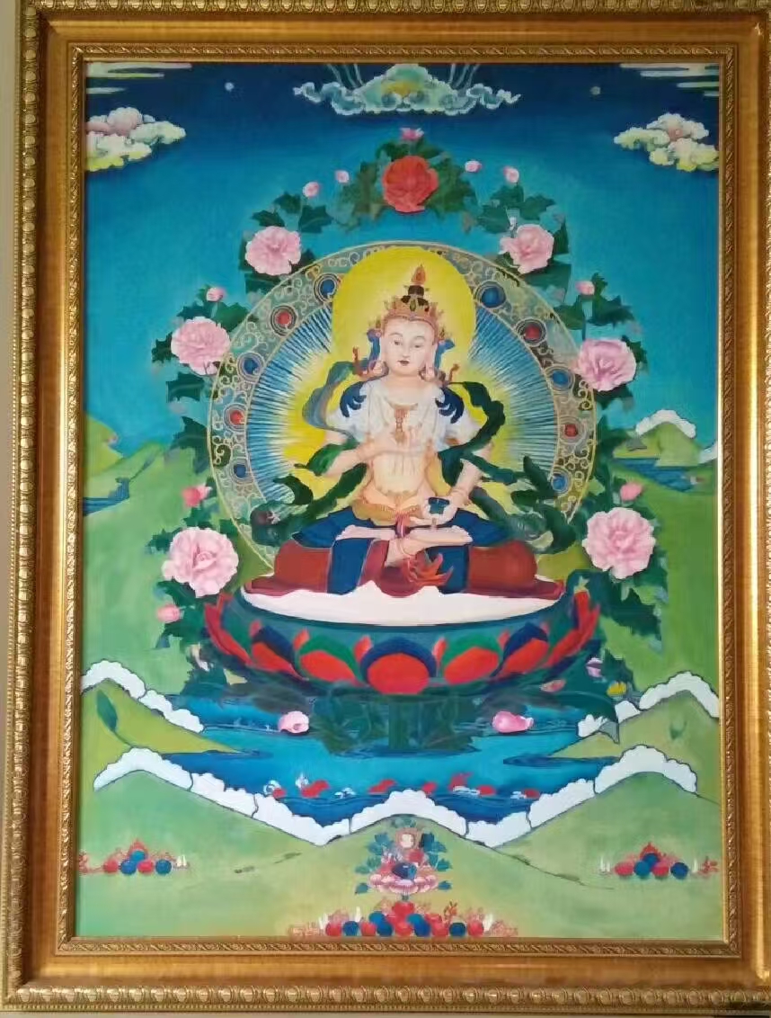 油畫筆觸融入唐卡精神　劉立君以藝術傳遞佛教造像之美