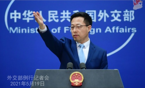 美軍艦穿越台灣海峽中方回應敦促美方為地區和平與穩定發揮建設性作用