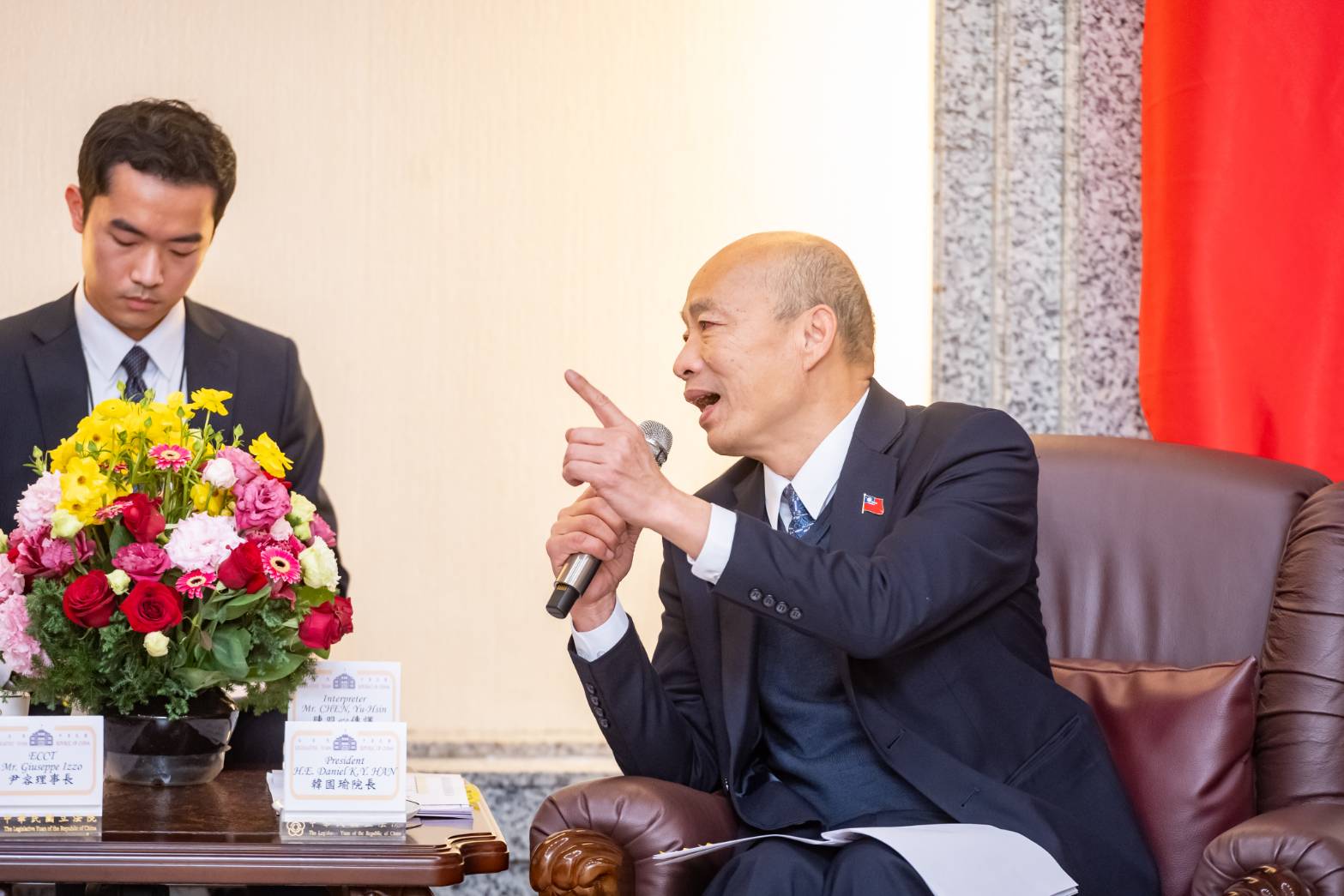 立法院長韓國瑜接見歐洲在台商務協會訪問團 有於促進台歐雙方人民及文教交流共創雙贏
