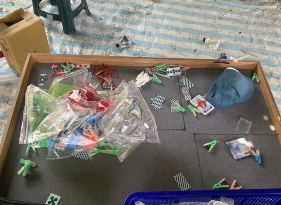 雄警接獲聚賭情資 成立專案跟監蒐集 成功破獲藏匿田寮山區天九牌職業賭場