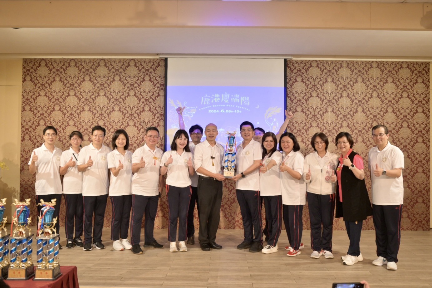 韓國瑜院長出席2024鹿港端陽龍舟錦標賽 開幕致詞祝褔端午節