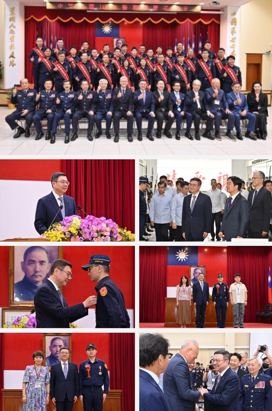 警察節慶祝大會：卓榮泰與賴清德表揚資深績優警察