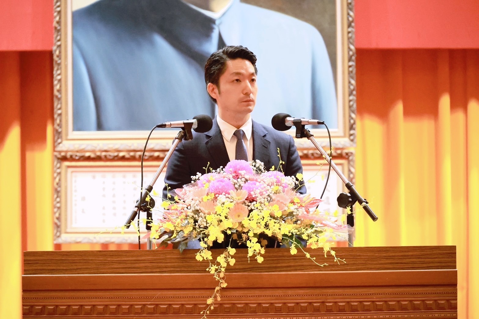 台北市警察局進行分局長交接典禮，市長蔣萬安主持