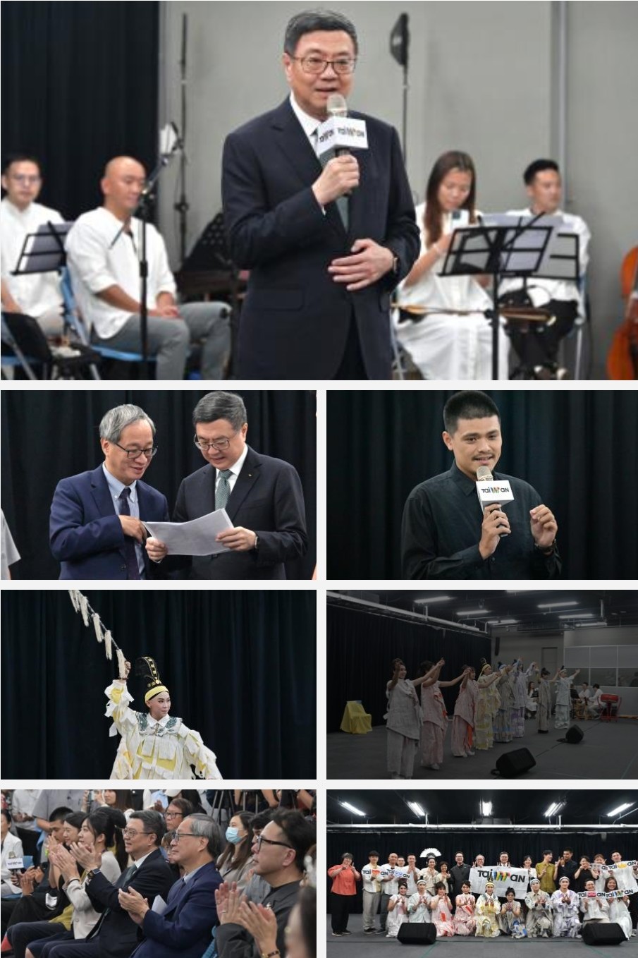 行政院長卓榮泰讚揚臺灣文化奧運代表團，期待文化展演展現臺灣特色