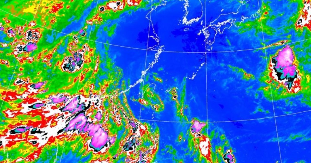 低氣壓接近台灣，天氣轉趨不穩定，各地需注意午後雷雨