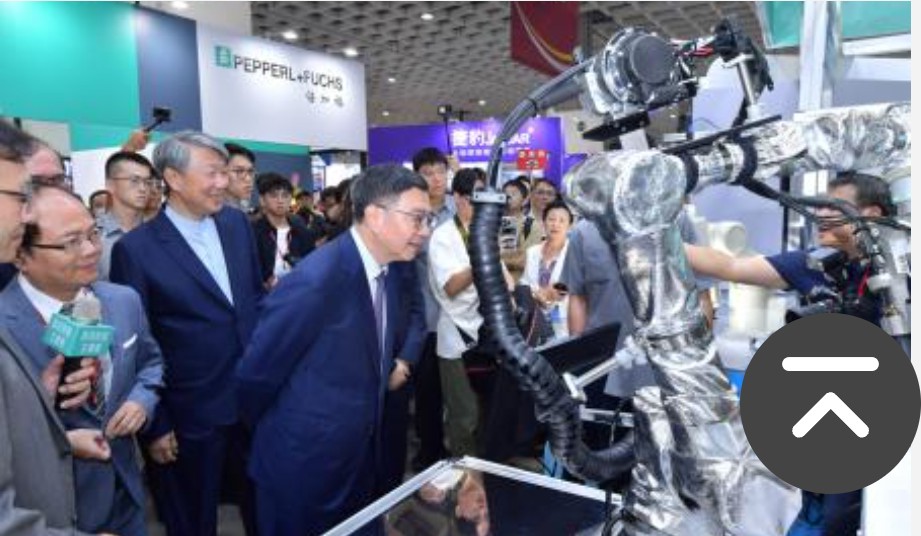行政院長卓榮泰出席台北國際自動化展，宣示強化中小企業及智慧機器人發展
