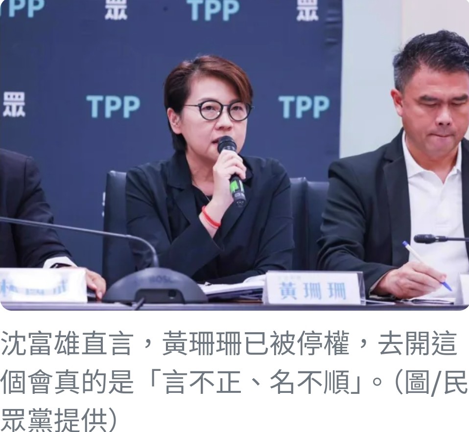 黃珊珊赴美引發爭議 沈富雄質疑：角色不合適？