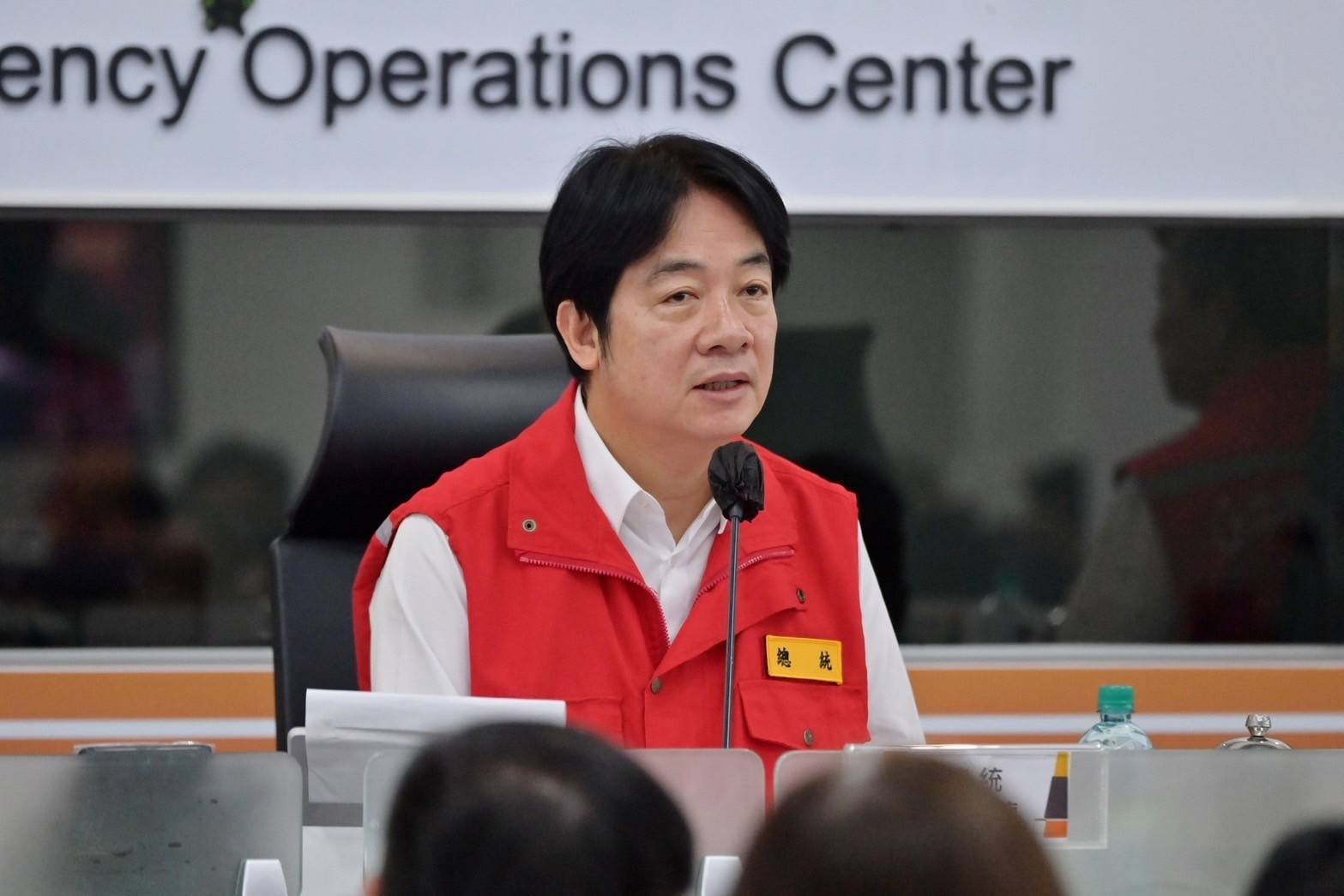 行政院長卓榮泰督導中央災害應變中心 強化防災措施應對康芮颱風