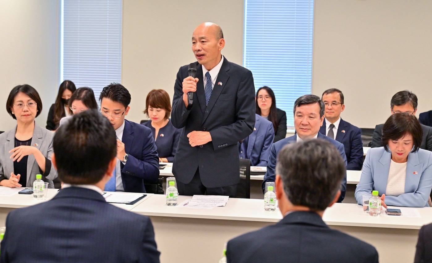韓國瑜率團拜會日本國民民主黨 強調深化臺日國會合作