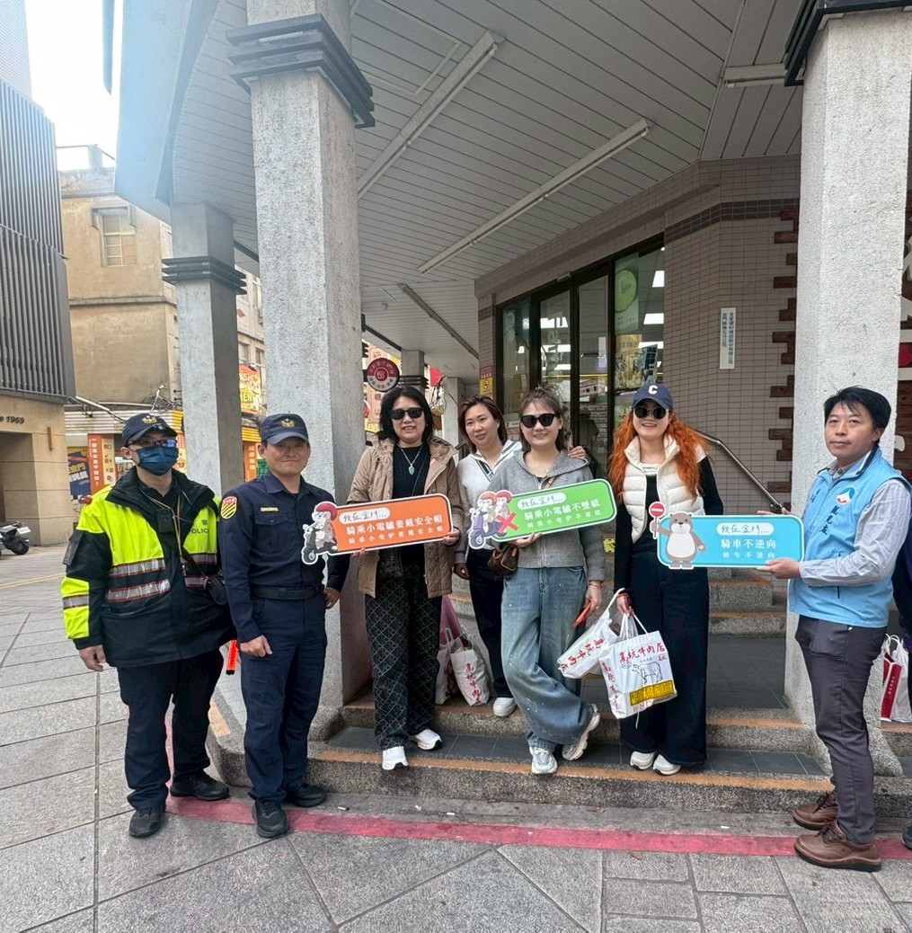 金門縣府持續執行微型電動二輪車聯合稽查  強化交通安全
