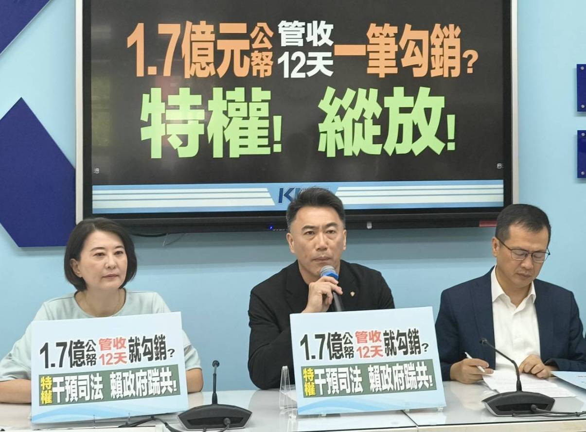 國民黨團質疑台糖撤回吳乃仁管收聲請　要求公開1.7億元追償計畫並揚言追究責任