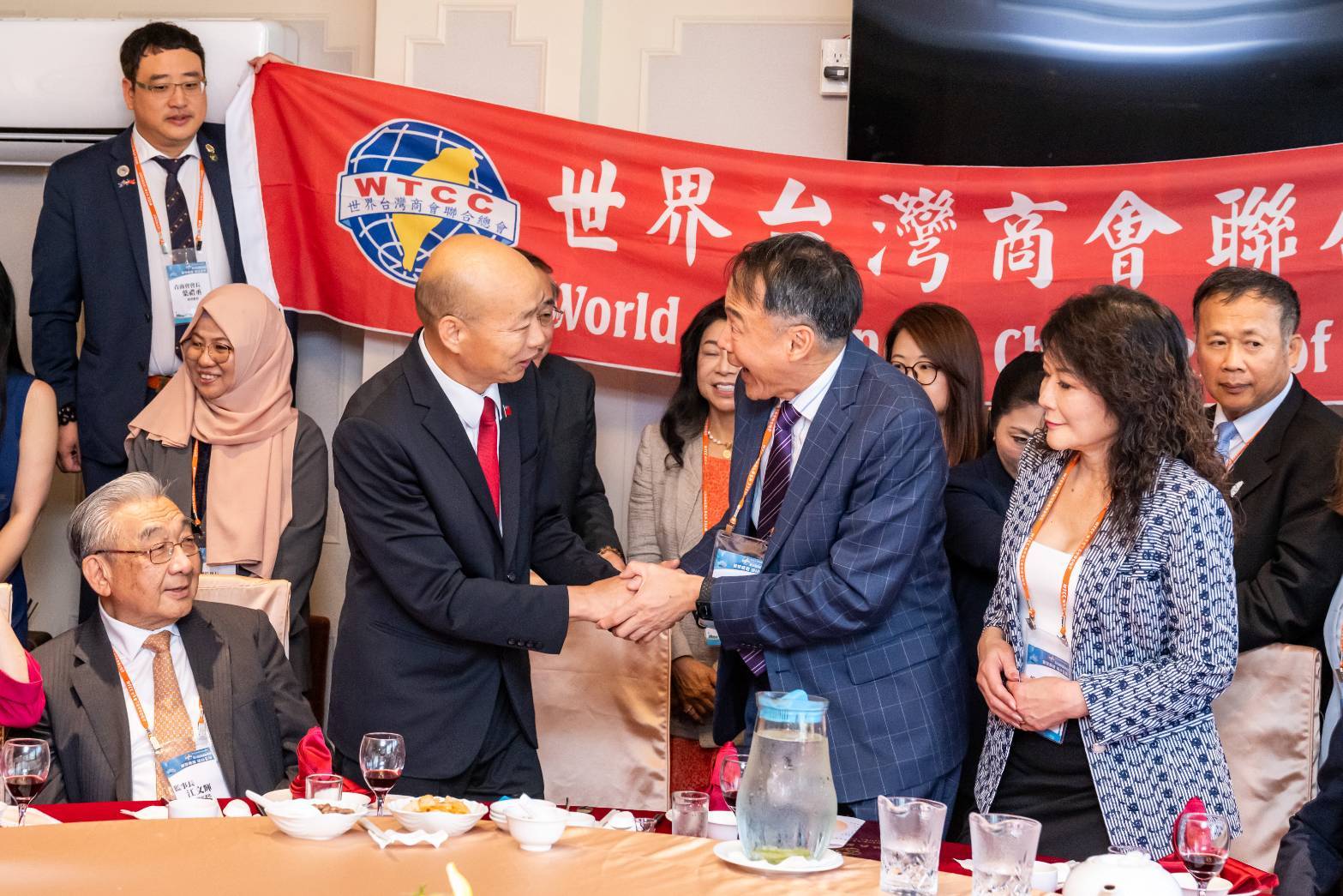 韓國瑜宴請世界台商訪團　肯定僑胞與台商貢獻：台灣永遠是大家的娘家