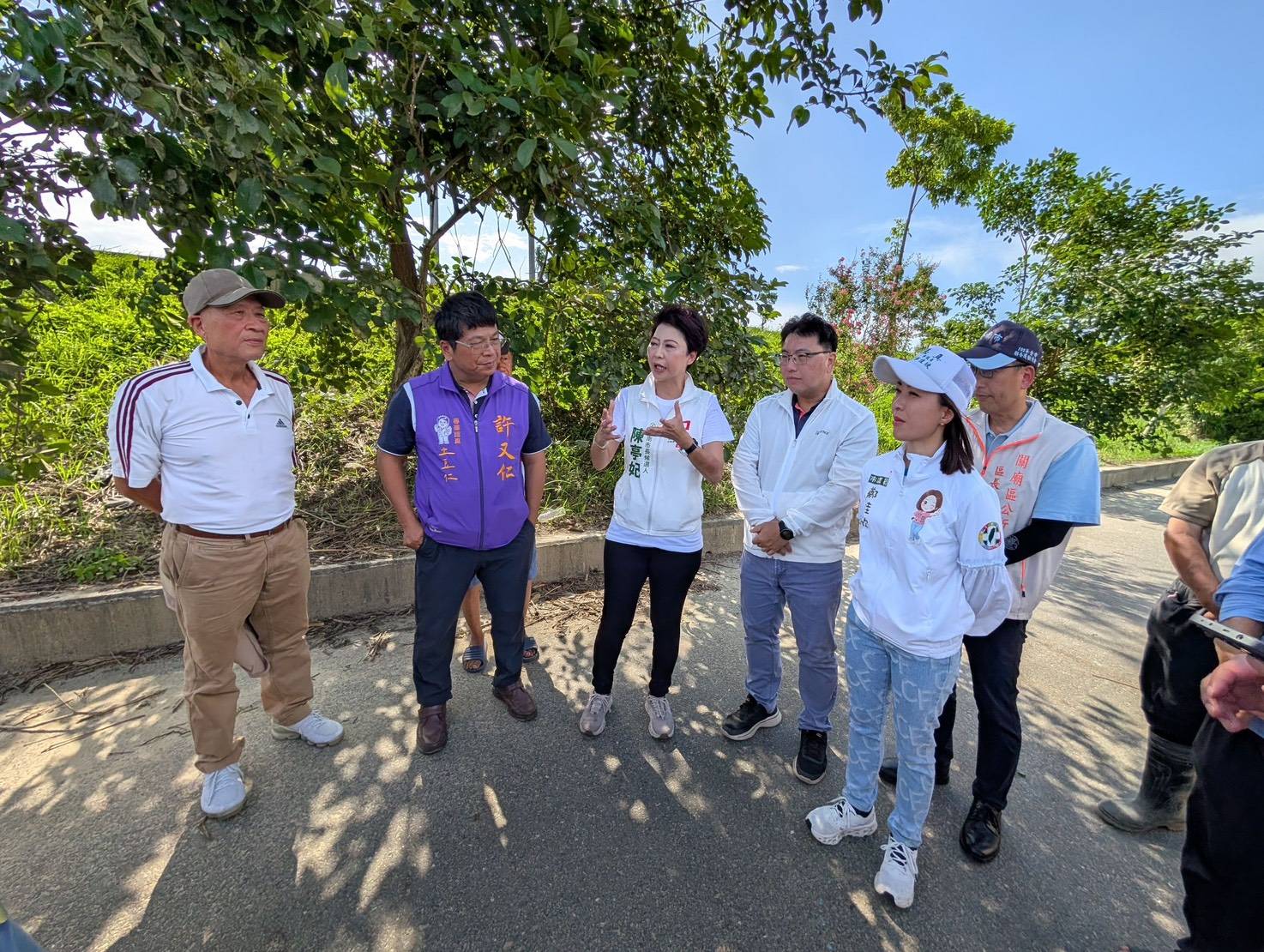 陳亭妃會勘關廟防汛道路淹水　促市府提短中長期治水方案　盼系統改善保障居民與農民安全