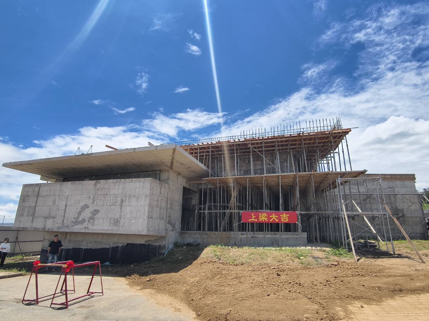 烈嶼旅服轉運中心暨大橋展示館上梁祈福　打造小金門交通觀光新地標