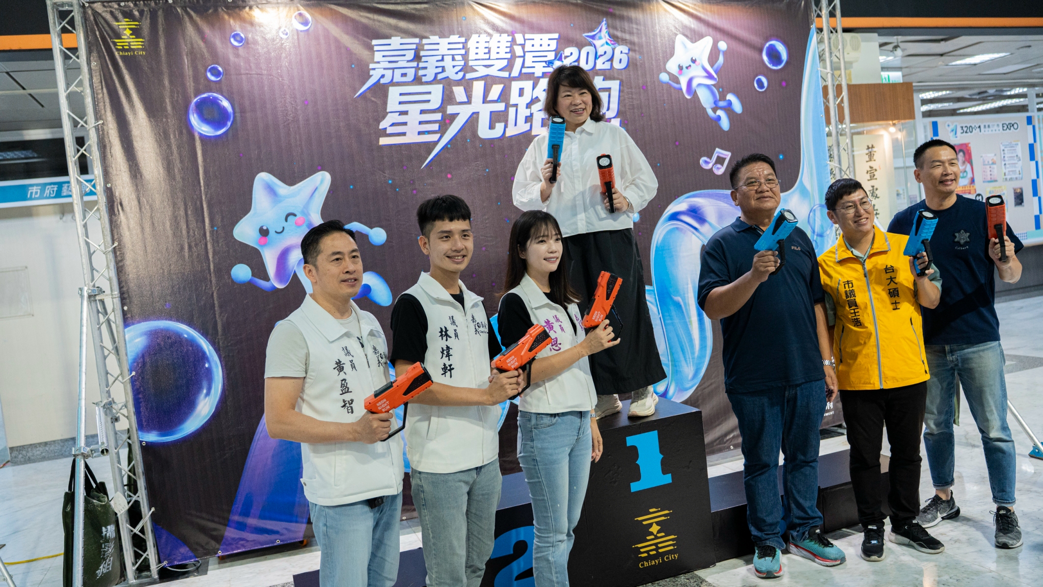 嘉義雙潭星光路跑　 活動最大亮點是結合泡泡機帶入會場