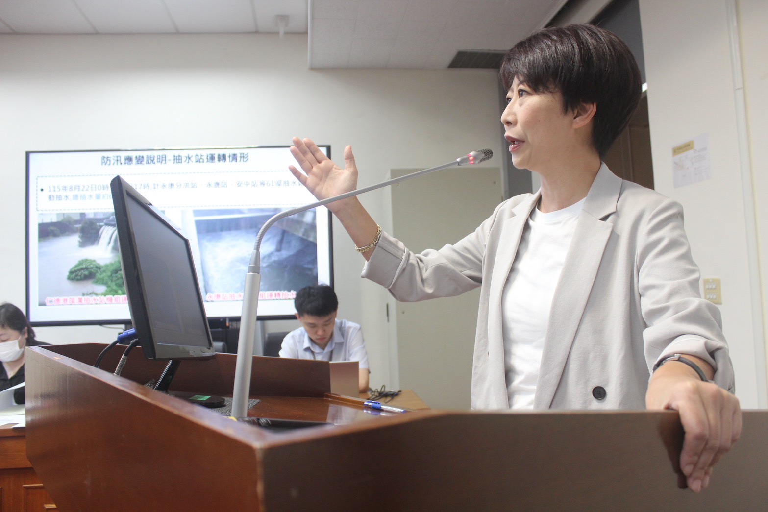 極端豪雨重創台南　陳亭妃爭取治水工程：勿讓政治攻防拖延預算核定